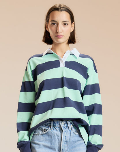 Ardie Striped Rugby Shirt | Cynthia Rowley Clothing