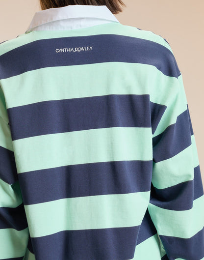 Ardie Striped Rugby Shirt | Cynthia Rowley Clothing