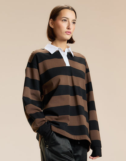 Ardie Striped Rugby Shirt | Cynthia Rowley Clothing