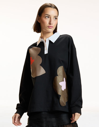 Ardie Printed Rugby Shirt | Cynthia Rowley Clothing