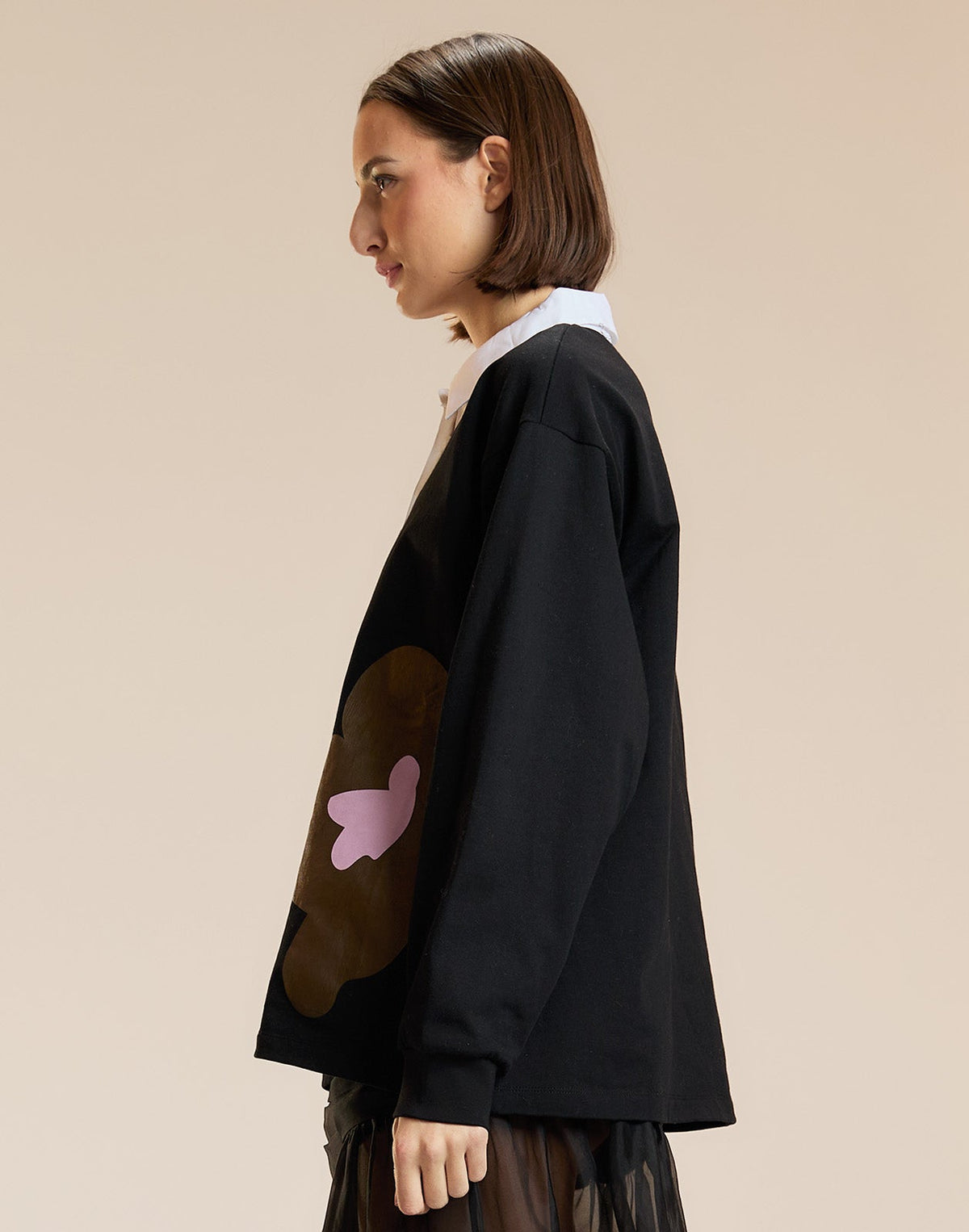 Ardie Printed Rugby Shirt | Cynthia Rowley Clothing