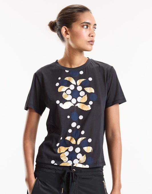 Foil Printed Tee | Cynthia Rowley Clothing