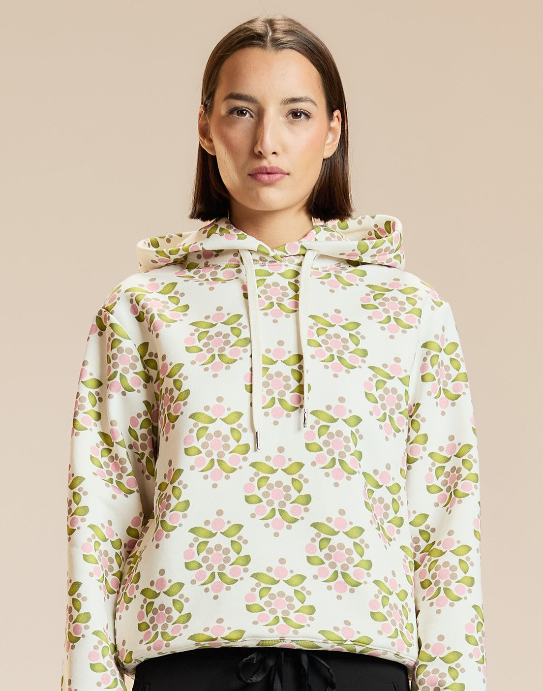 Bloom Printed Hoodie | Cynthia Rowley Clothing