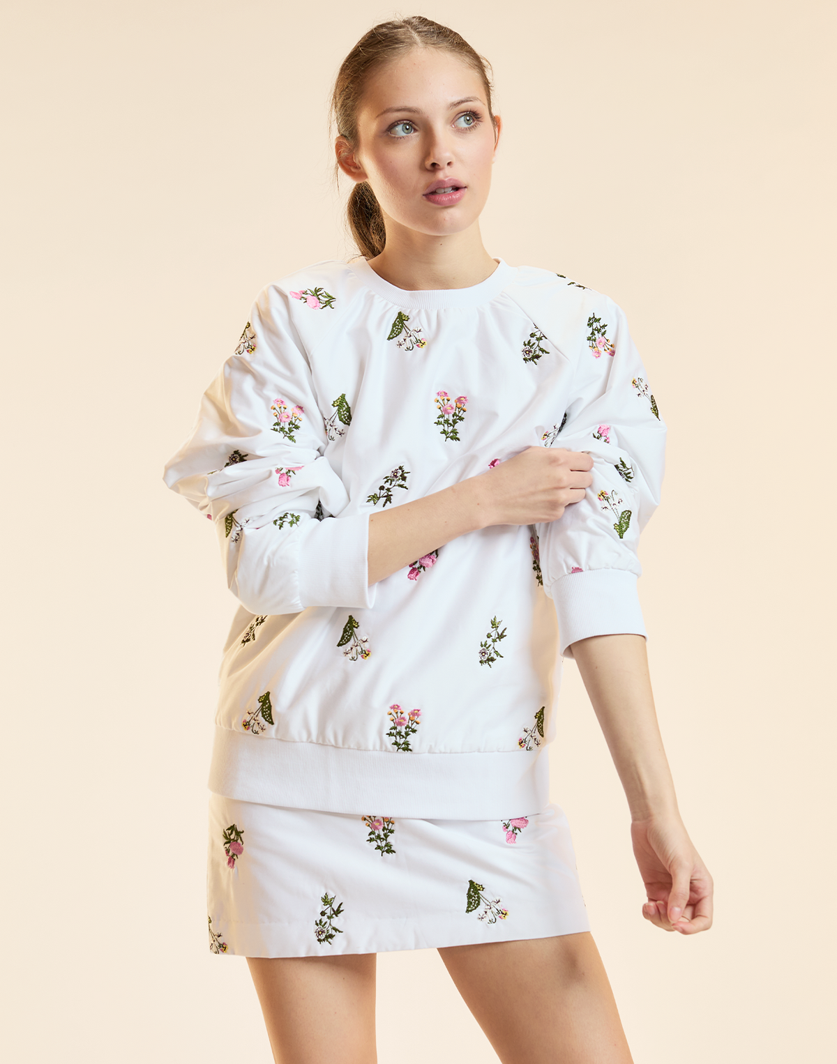 Bouquet Embroidered Pullover | Cynthia Rowley Clothing|Sale