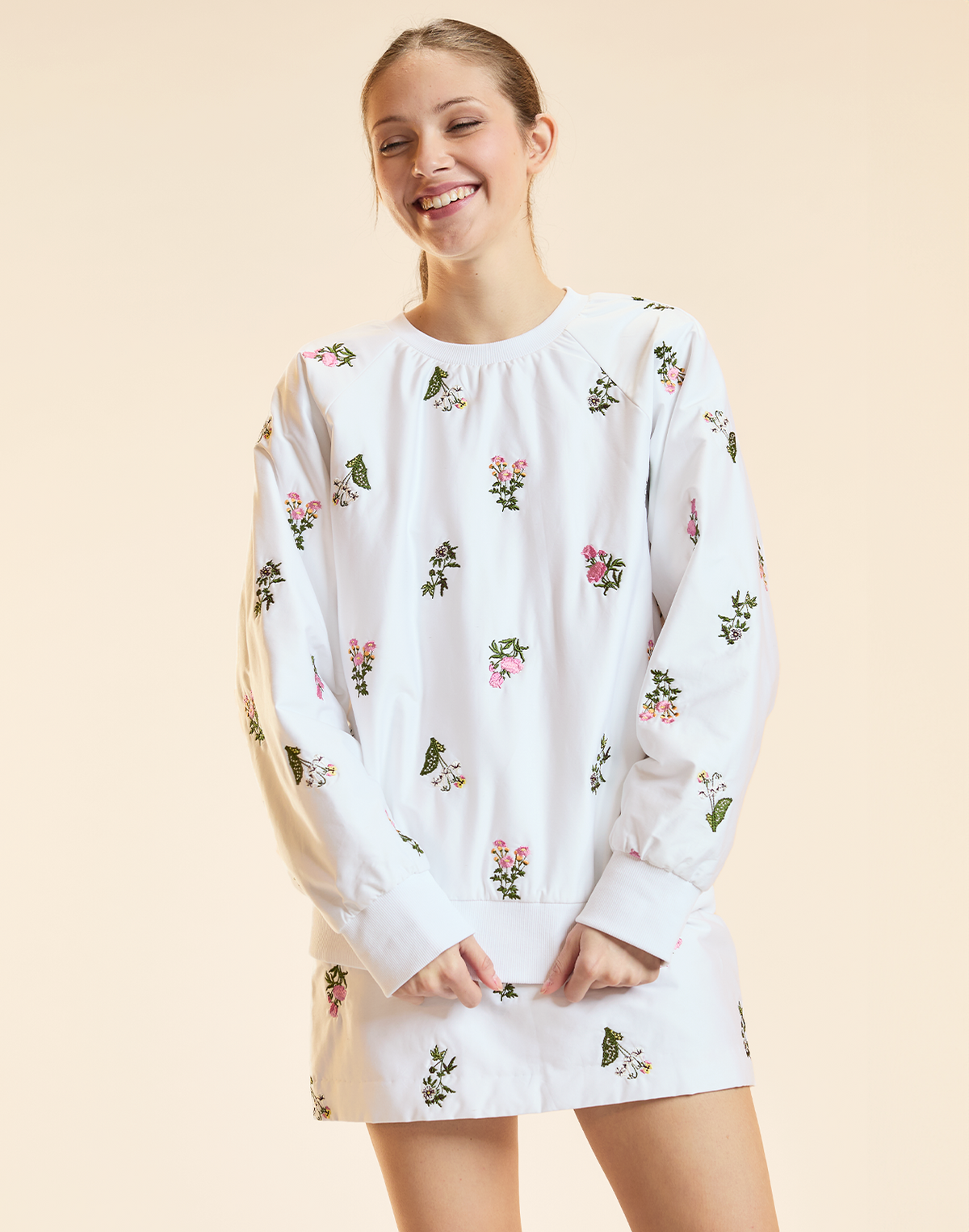 Bouquet Embroidered Pullover | Cynthia Rowley Clothing|Sale