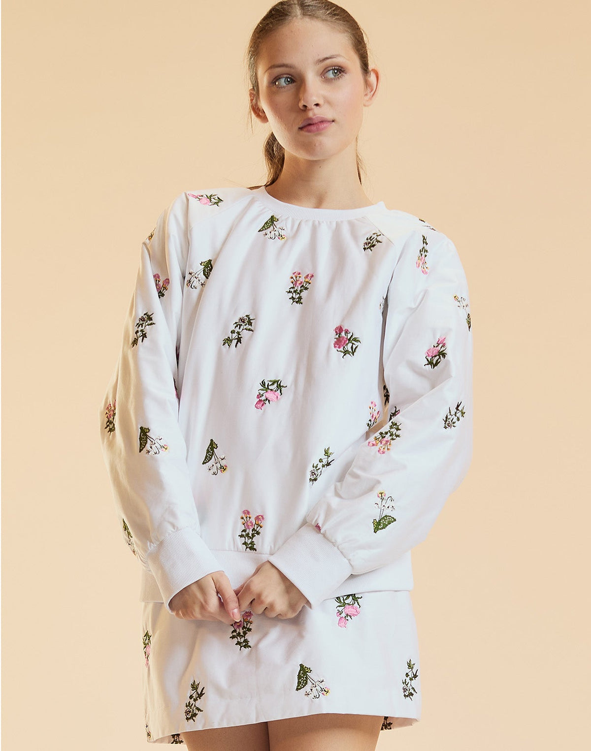 Bouquet Embroidered Pullover | Cynthia Rowley Clothing|Sale