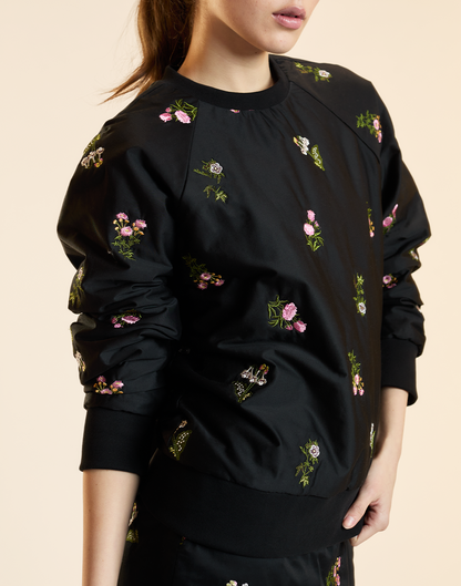 Bouquet Embroidered Pullover | Cynthia Rowley Clothing|Sale