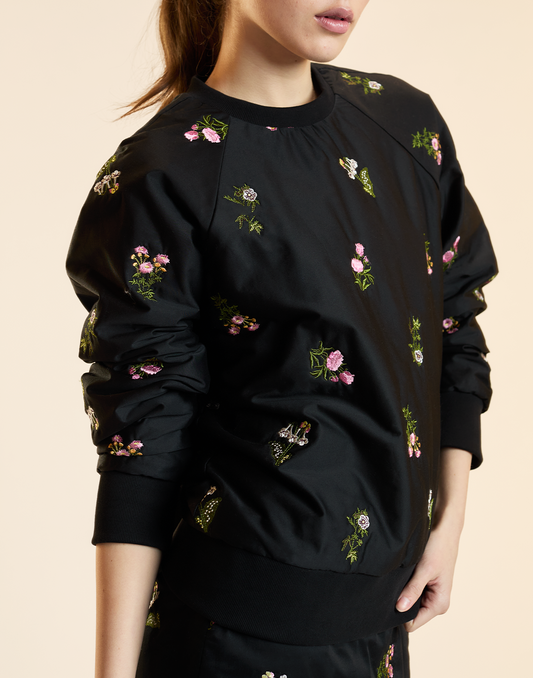 Bouquet Embroidered Pullover | Cynthia Rowley Clothing|Sale