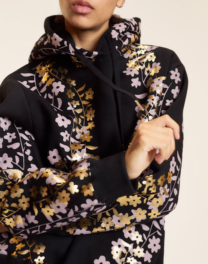 Gold Foil Hoodie | Cynthia Rowley Clothing|Sale