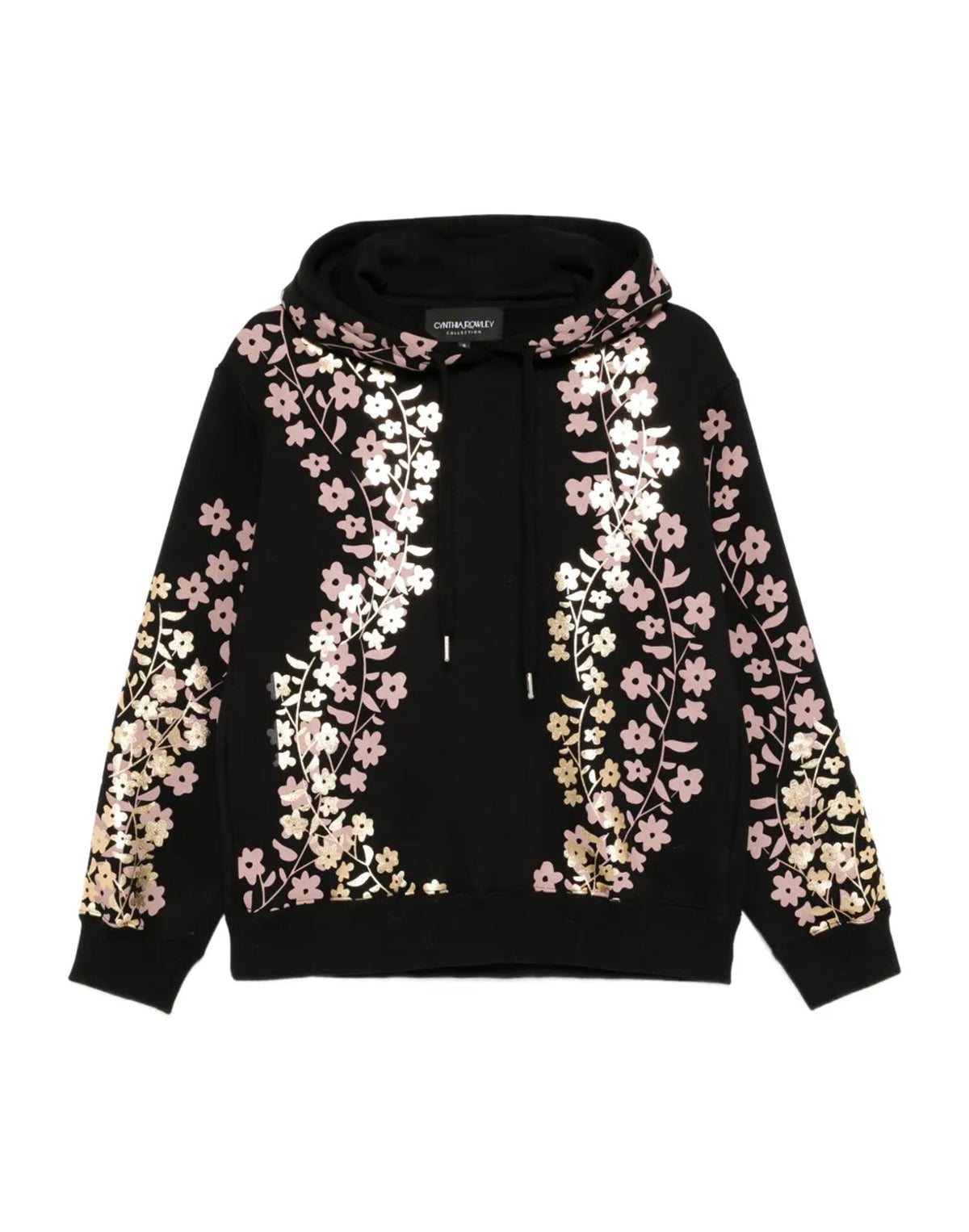 Gold Foil Hoodie | Cynthia Rowley Clothing|Sale