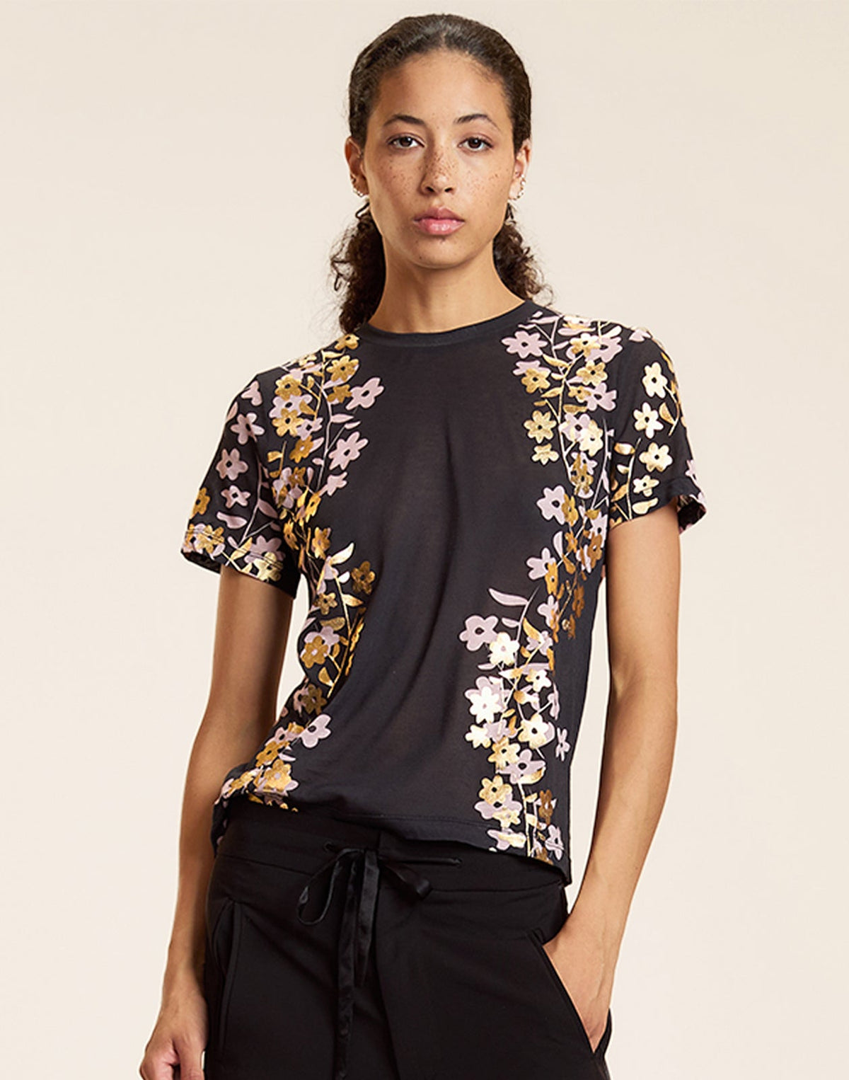 Foil Printed Tee | Cynthia Rowley Clothing|Sale