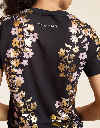 Foil Printed Tee | Cynthia Rowley Clothing|Sale