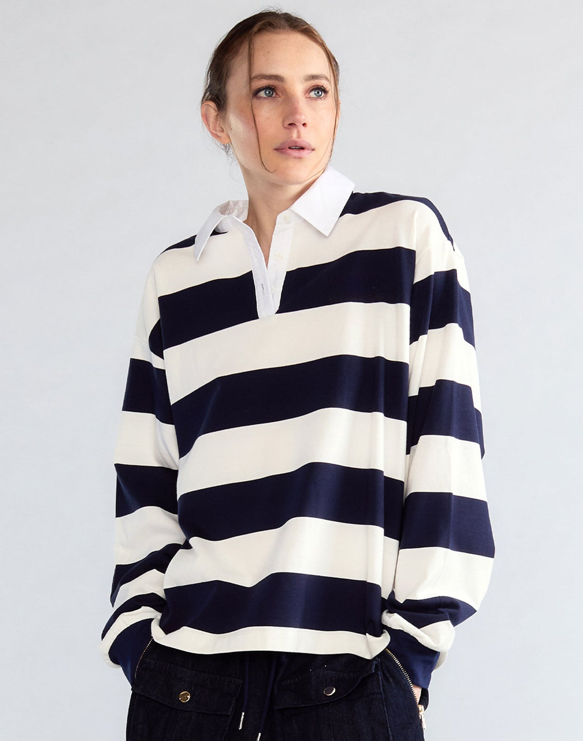 Ardie Striped Rugby Shirt | Cynthia Rowley Clothing