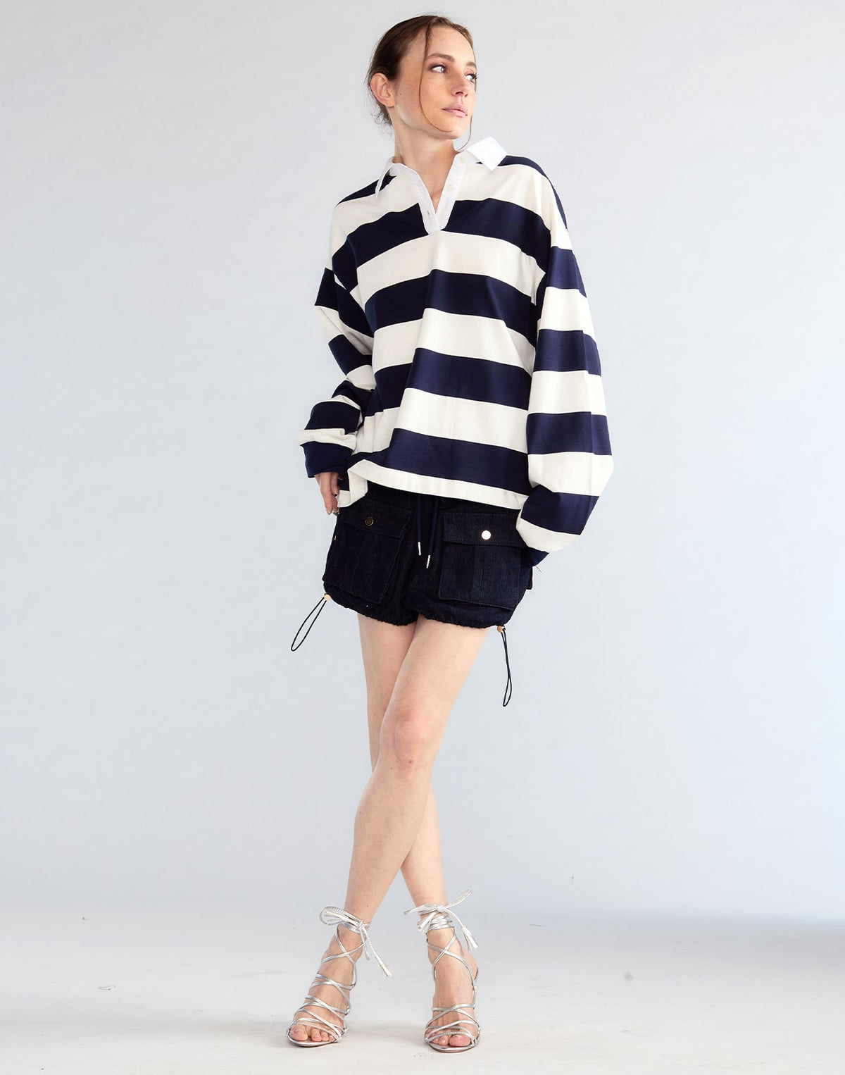 Ardie Striped Rugby Shirt | Cynthia Rowley Clothing