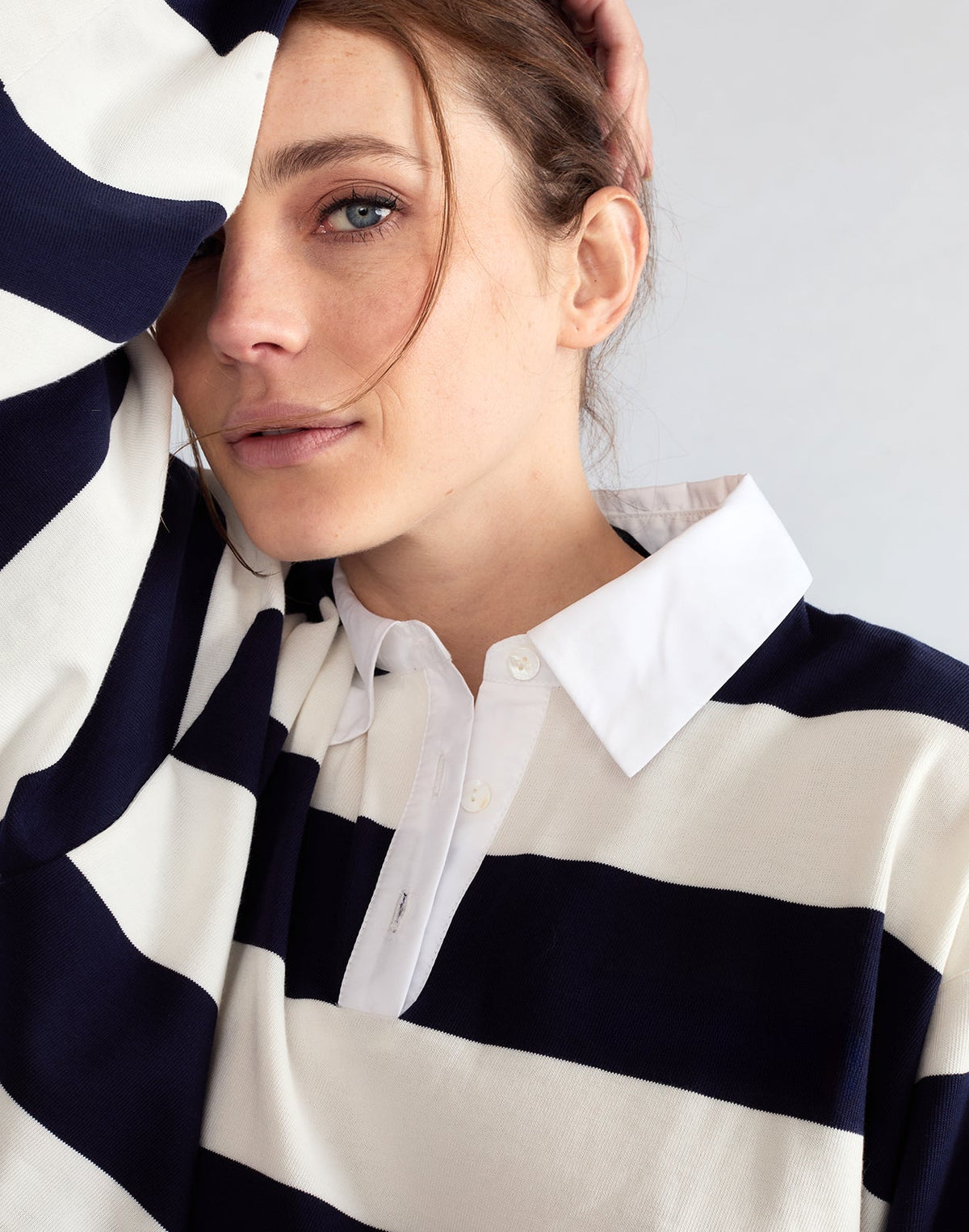 Ardie Striped Rugby Shirt | Cynthia Rowley Clothing