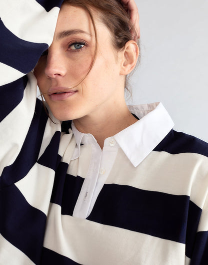 Ardie Striped Rugby Shirt | Cynthia Rowley Clothing