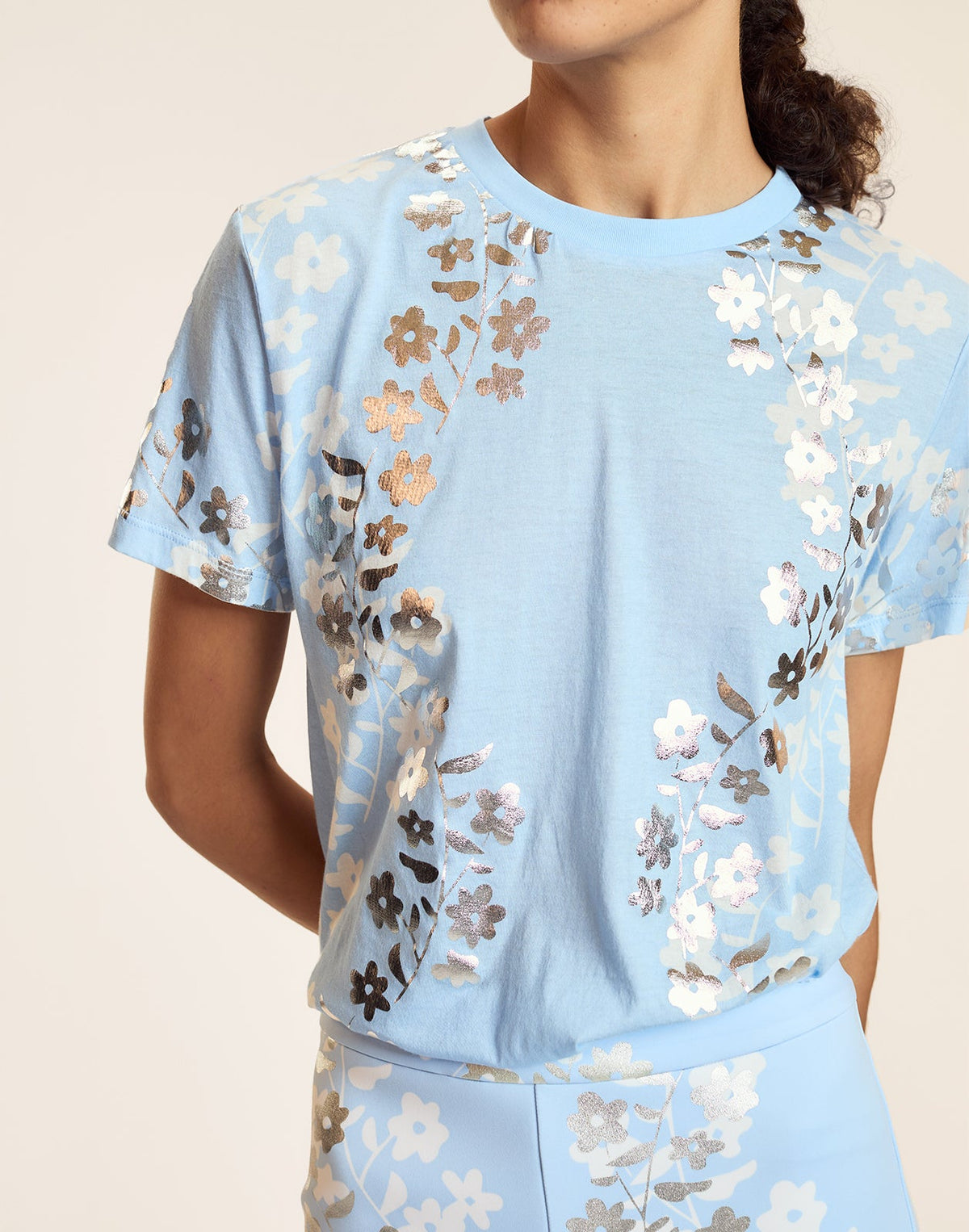 Foil Printed Tee | Cynthia Rowley Clothing|Sale