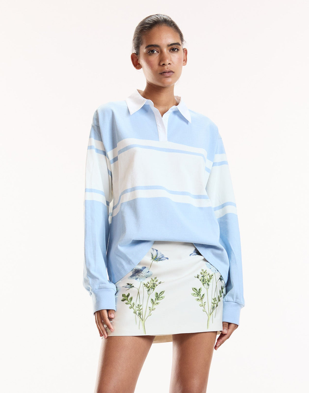Ardie Striped Rugby Shirt | Cynthia Rowley Clothing