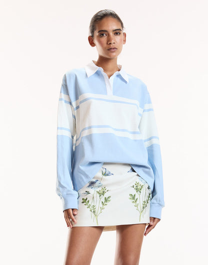 Ardie Striped Rugby Shirt | Cynthia Rowley Clothing