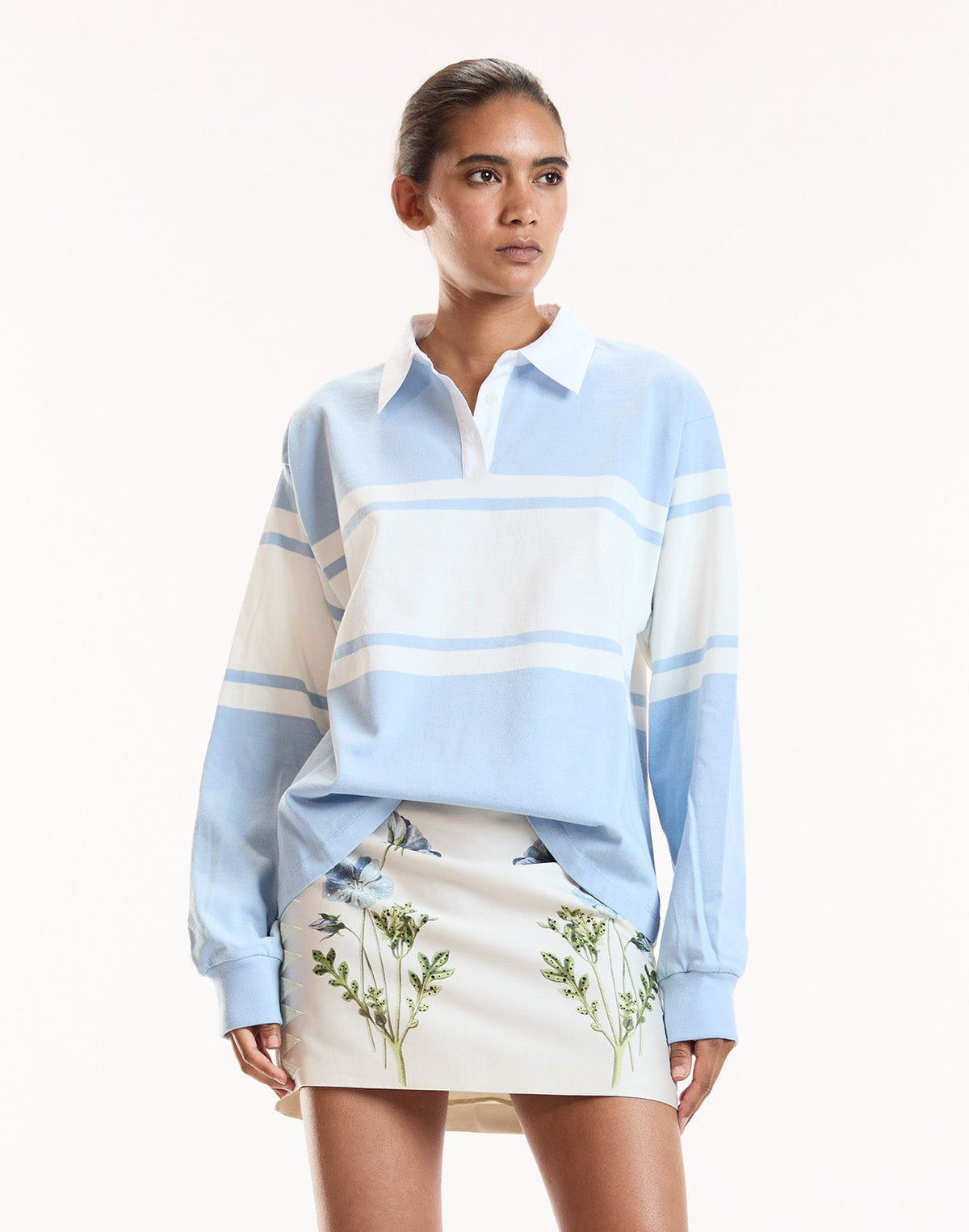 Ardie Striped Rugby Shirt | Cynthia Rowley Clothing