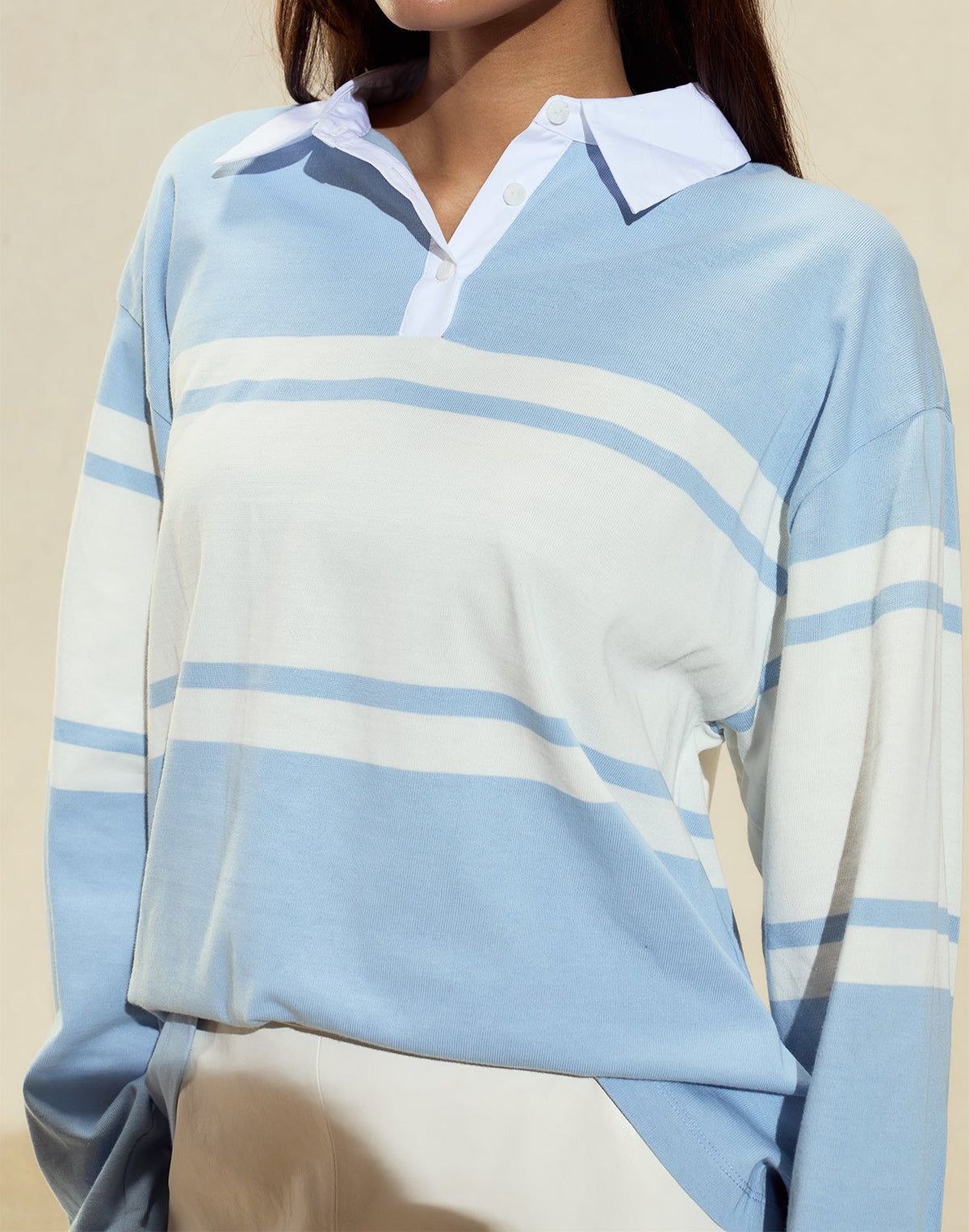 Ardie Striped Rugby Shirt | Cynthia Rowley Clothing