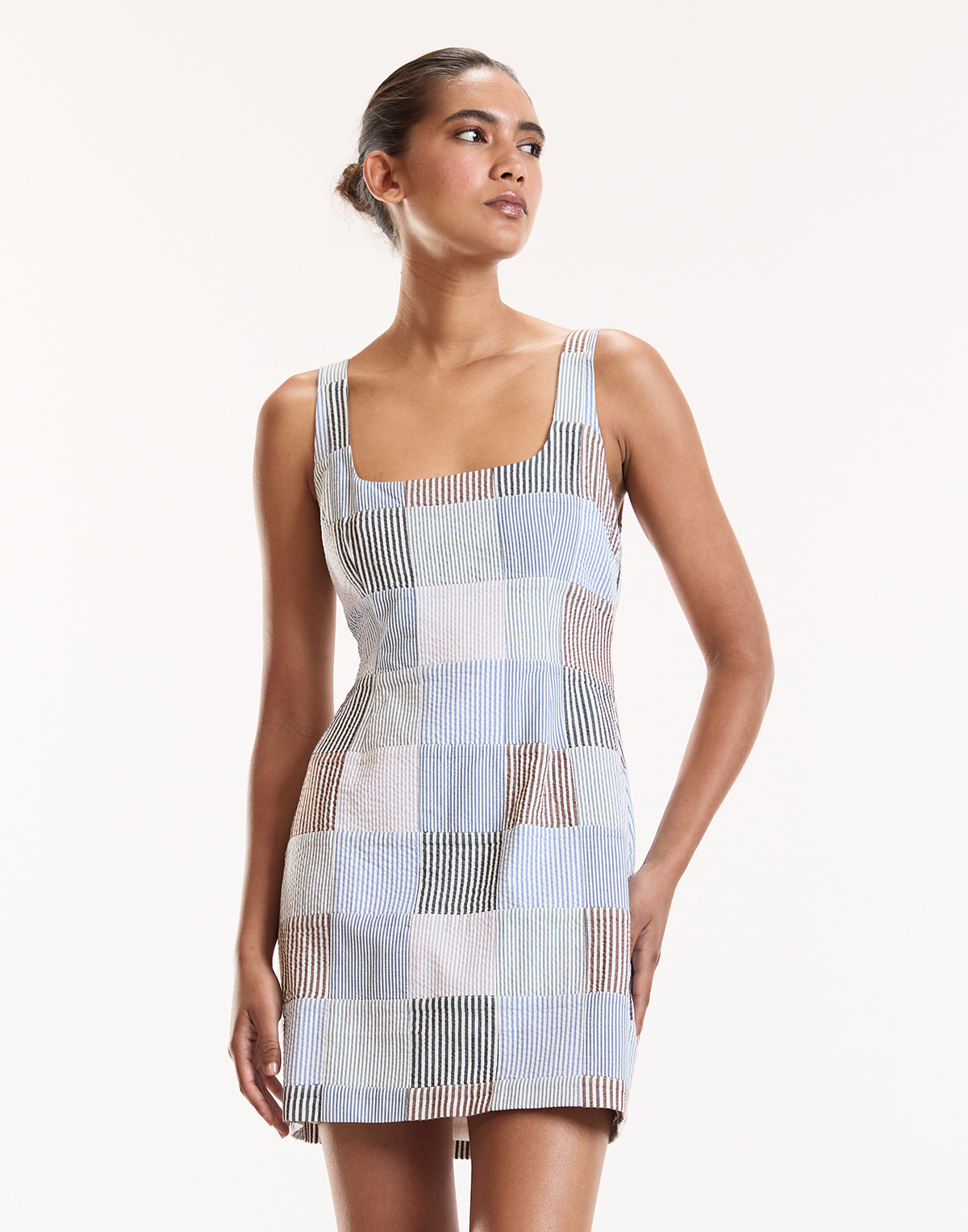 Millie Seersucker Dress | Cynthia Rowley Clothing