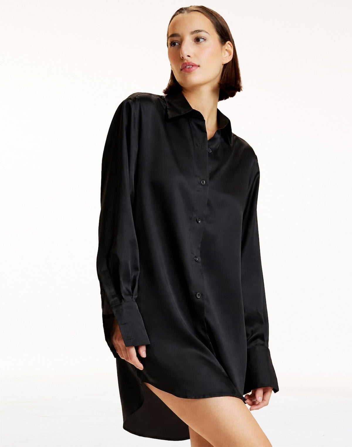 Collectible Silk Shirt Dress | Cynthia Rowley Clothing