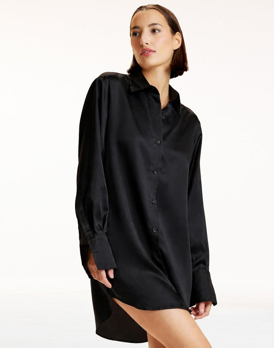Collectible Silk Shirt Dress | Cynthia Rowley Clothing