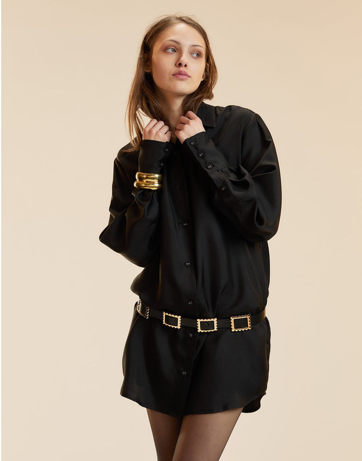 Collectible Silk Shirt Dress | Cynthia Rowley Clothing