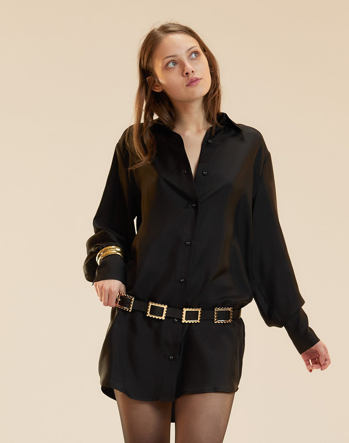 Collectible Silk Shirt Dress | Cynthia Rowley Clothing