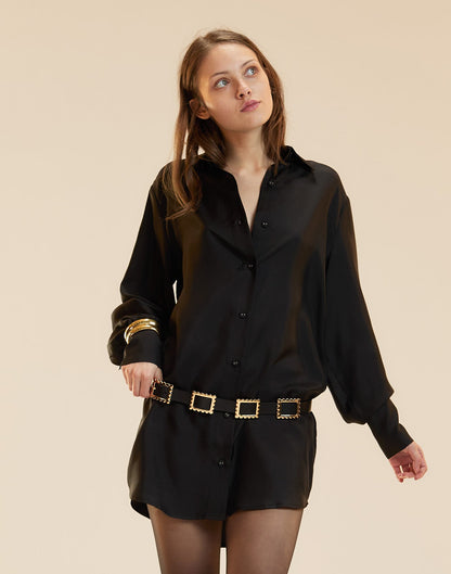 Collectible Silk Shirt Dress | Cynthia Rowley Clothing