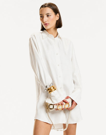 Collectible Silk Shirt Dress | Cynthia Rowley Clothing