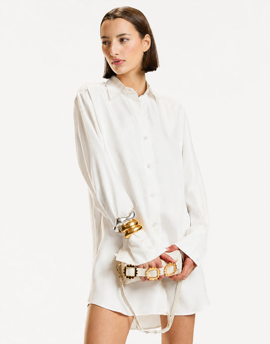 Collectible Silk Shirt Dress | Cynthia Rowley Clothing