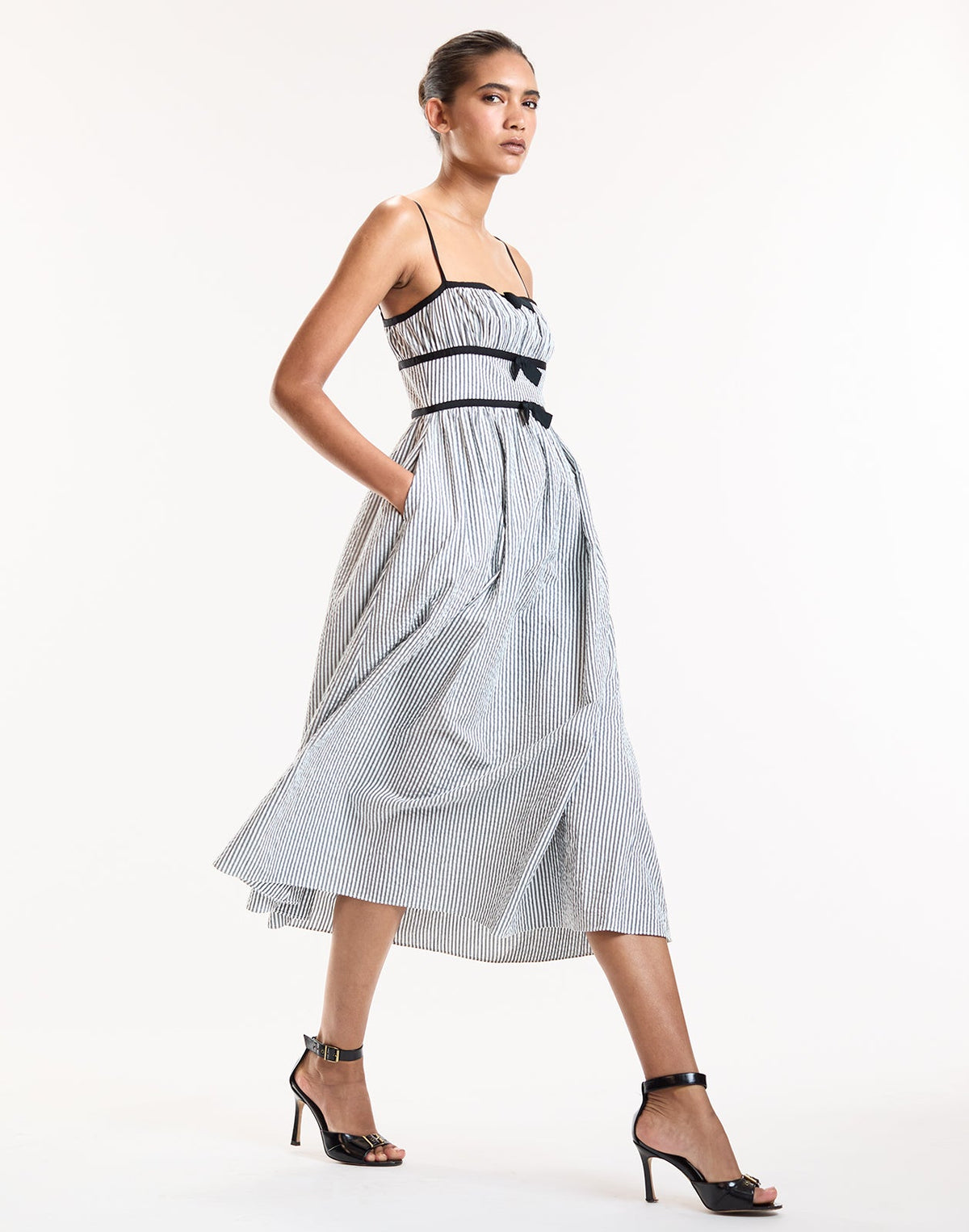 Clara Seersucker Dress | Cynthia Rowley Clothing
