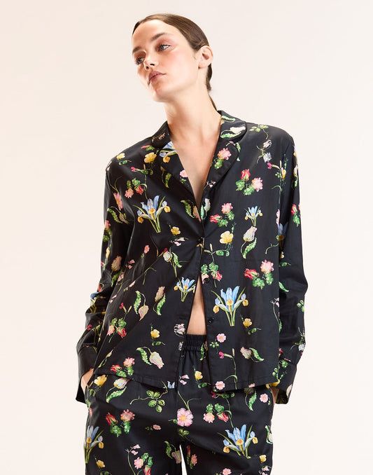 Botanical Noir PJ Top | Cynthia Rowley Clothing