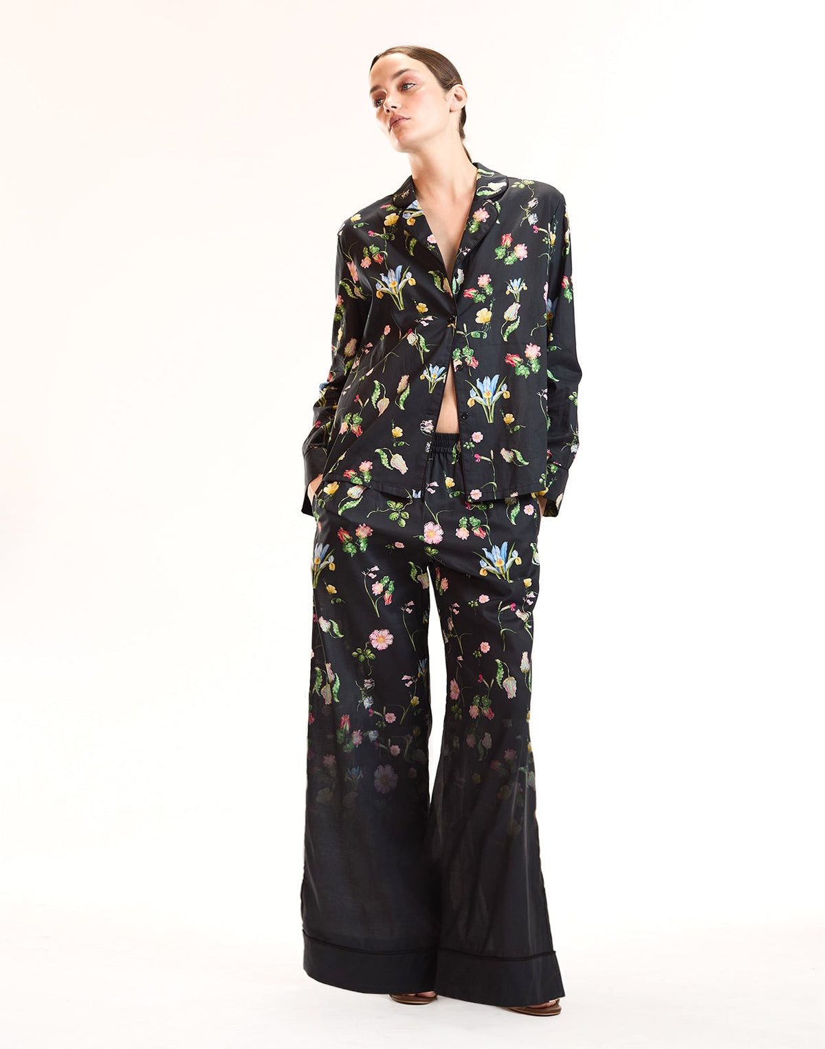 Botanical Noir PJ Top | Cynthia Rowley Clothing
