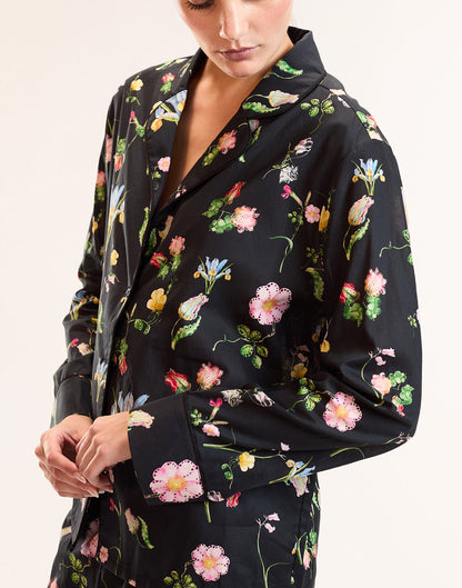Botanical Noir PJ Top | Cynthia Rowley Clothing