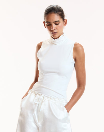 Sutton Sleeveless Turtleneck | Cynthia Rowley Clothing