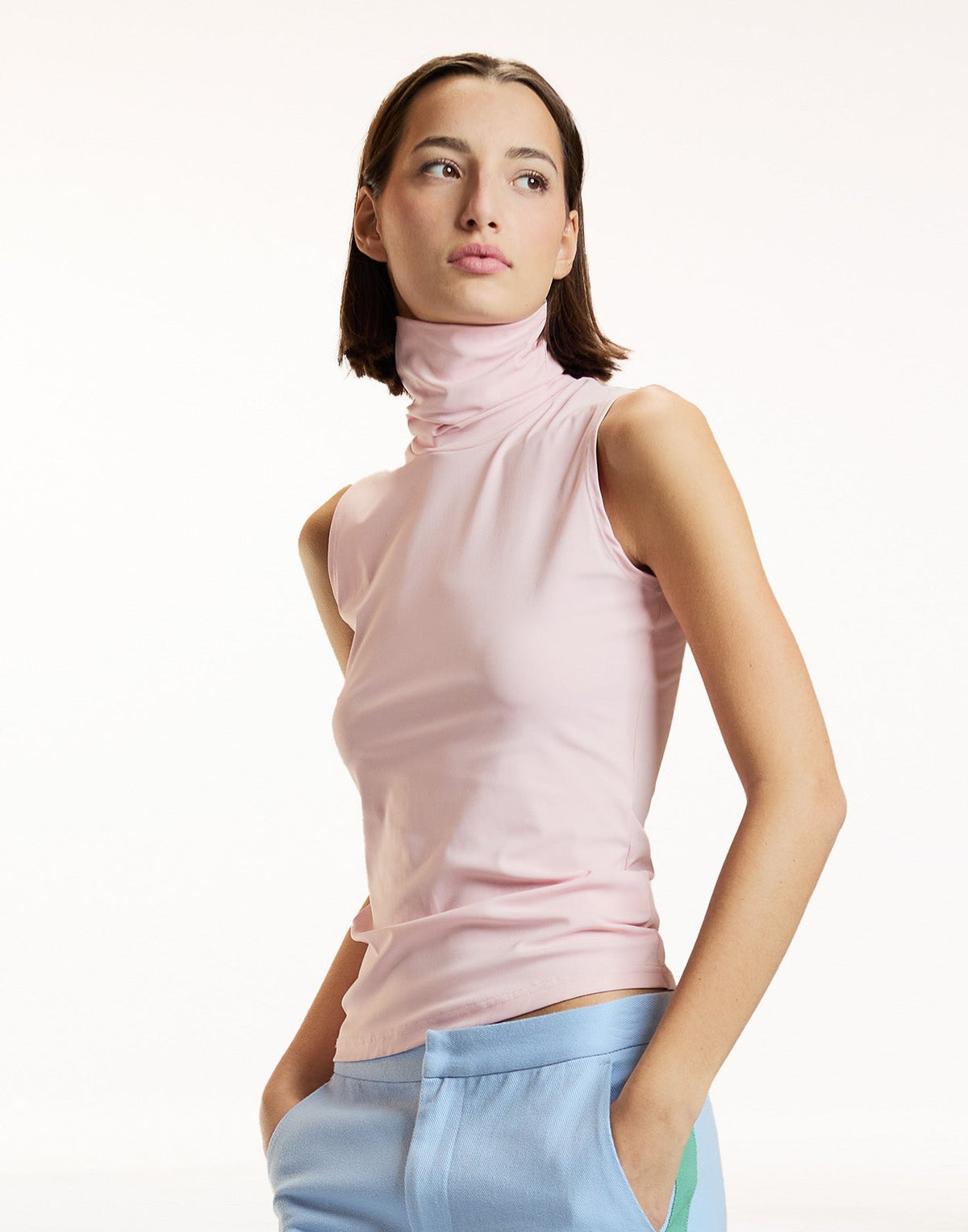 Sutton Sleeveless Turtleneck | Cynthia Rowley Clothing