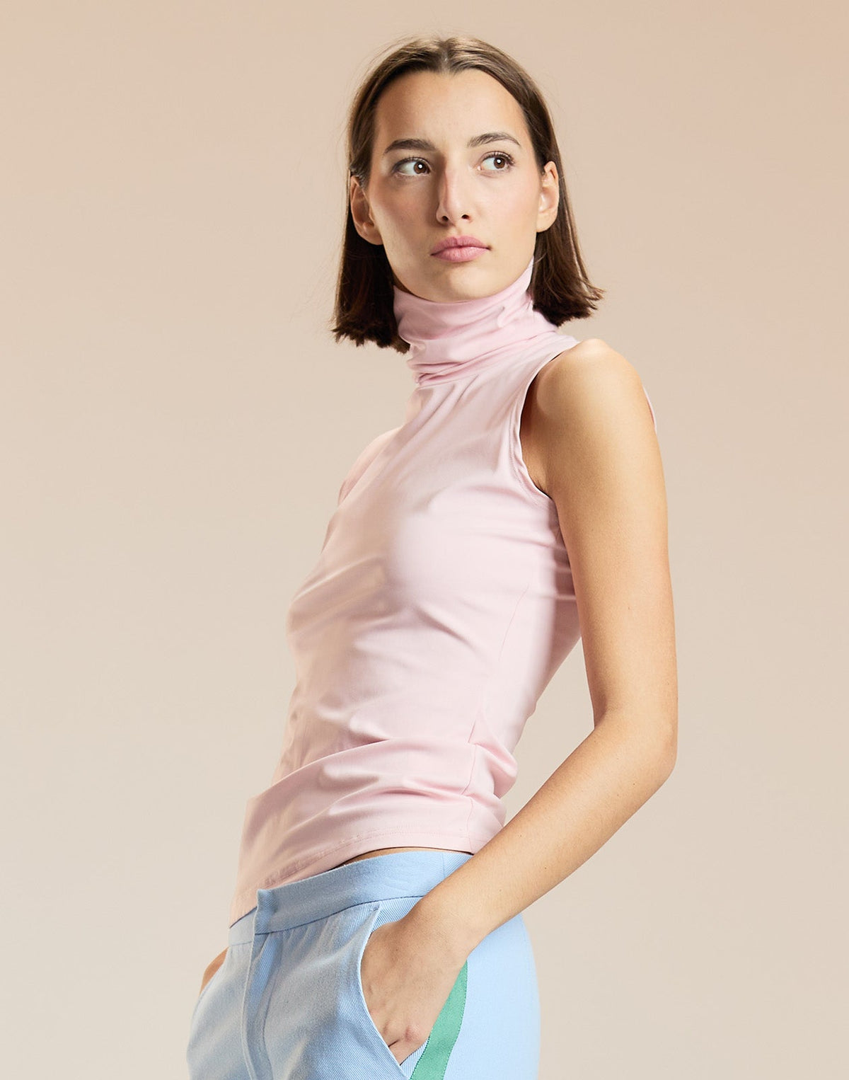 Sutton Sleeveless Turtleneck | Cynthia Rowley Clothing