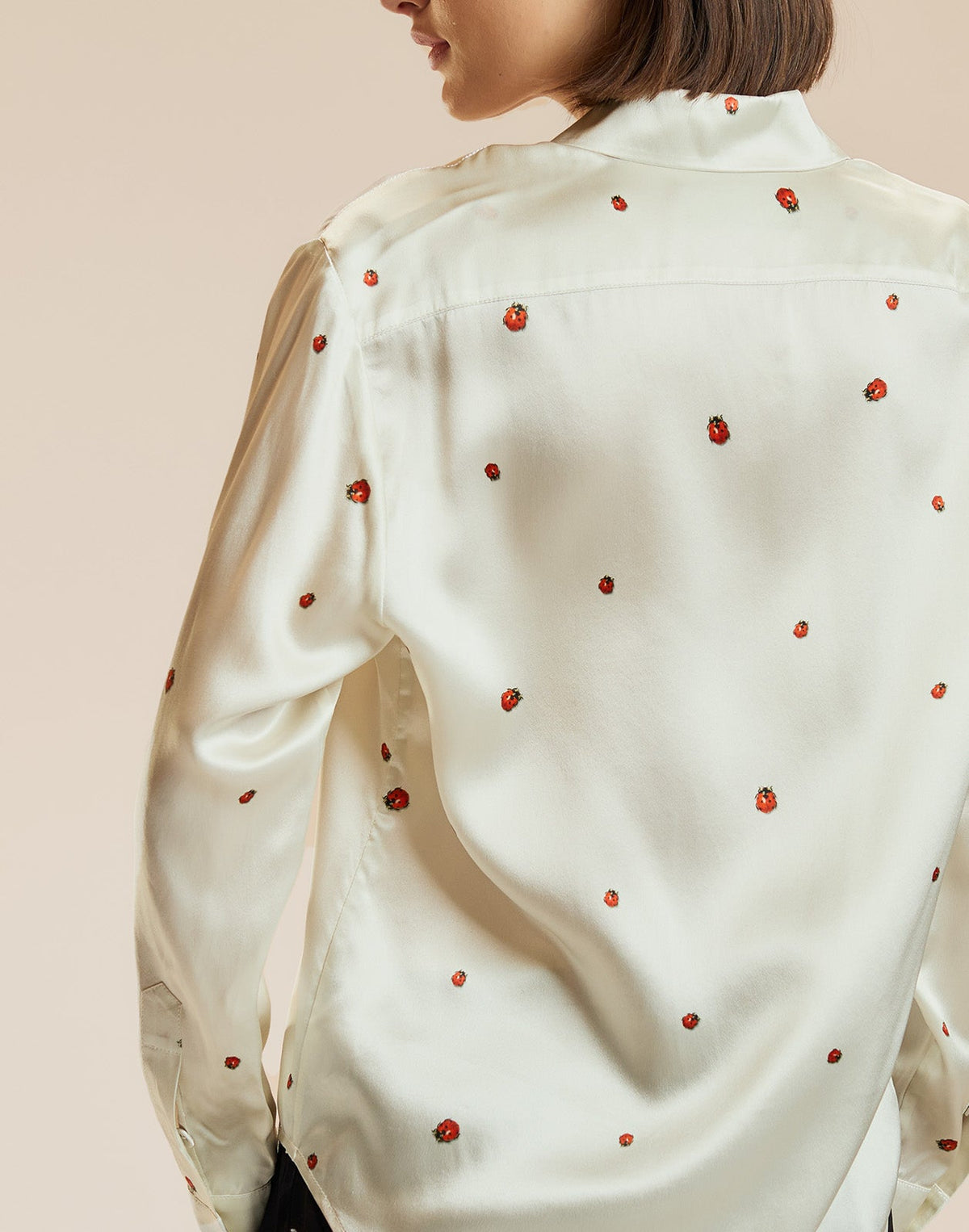 Ladybug Silk Shirt | Cynthia Rowley Clothing