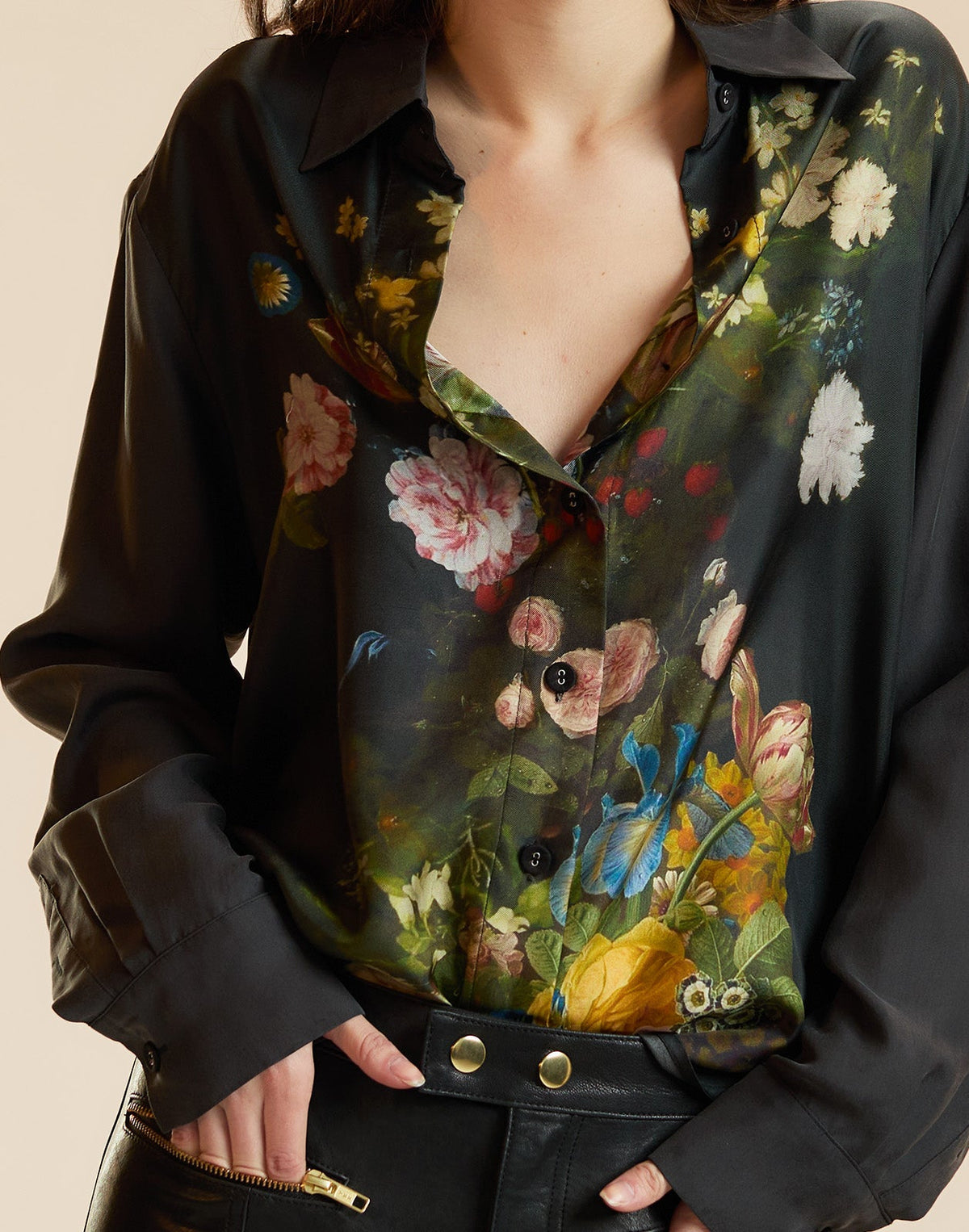 Floral Collectible Silk Shirt | Cynthia Rowley Clothing