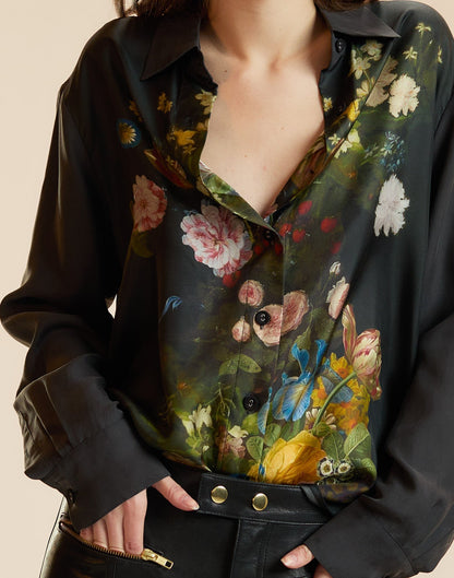 Floral Collectible Silk Shirt | Cynthia Rowley Clothing