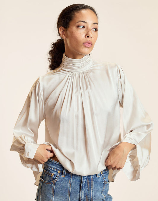 Monroe Silk Blouse | Cynthia Rowley Clothing