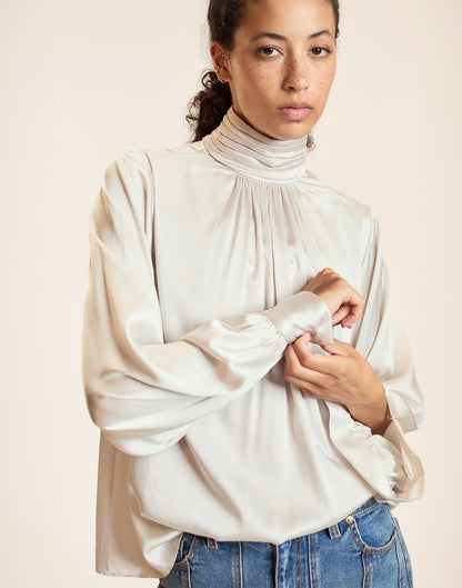 Monroe Silk Blouse | Cynthia Rowley Clothing