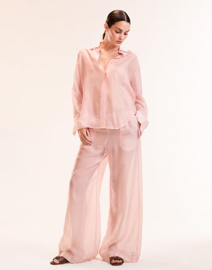 Salina Sheer Shirt | Cynthia Rowley Clothing