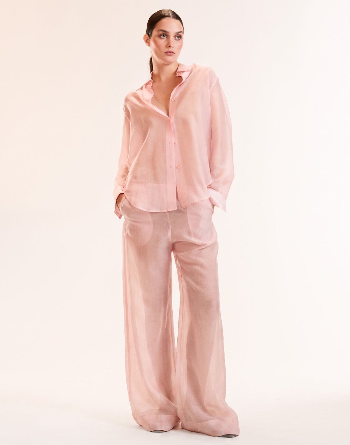 Salina Sheer Shirt | Cynthia Rowley Clothing