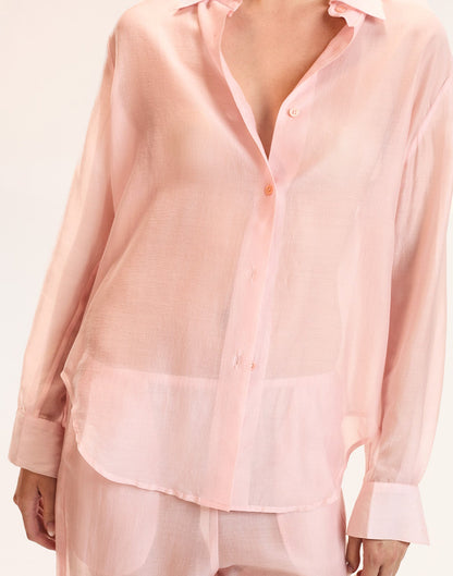 Salina Sheer Shirt | Cynthia Rowley Clothing