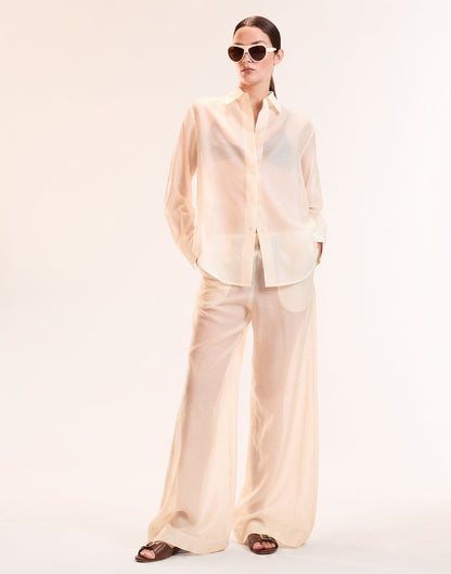 Salina Sheer Shirt | Cynthia Rowley Clothing