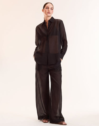 Salina Sheer Shirt | Cynthia Rowley Clothing